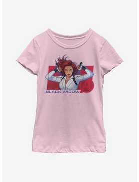 Marvel Black Widow Ready For Action Youth Girls T-Shirt, , hi-res
