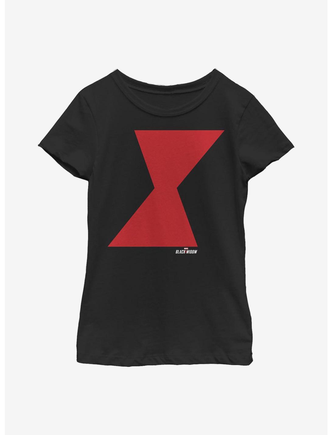 Marvel Black Widow Icon Youth Girls T-Shirt, BLACK, hi-res