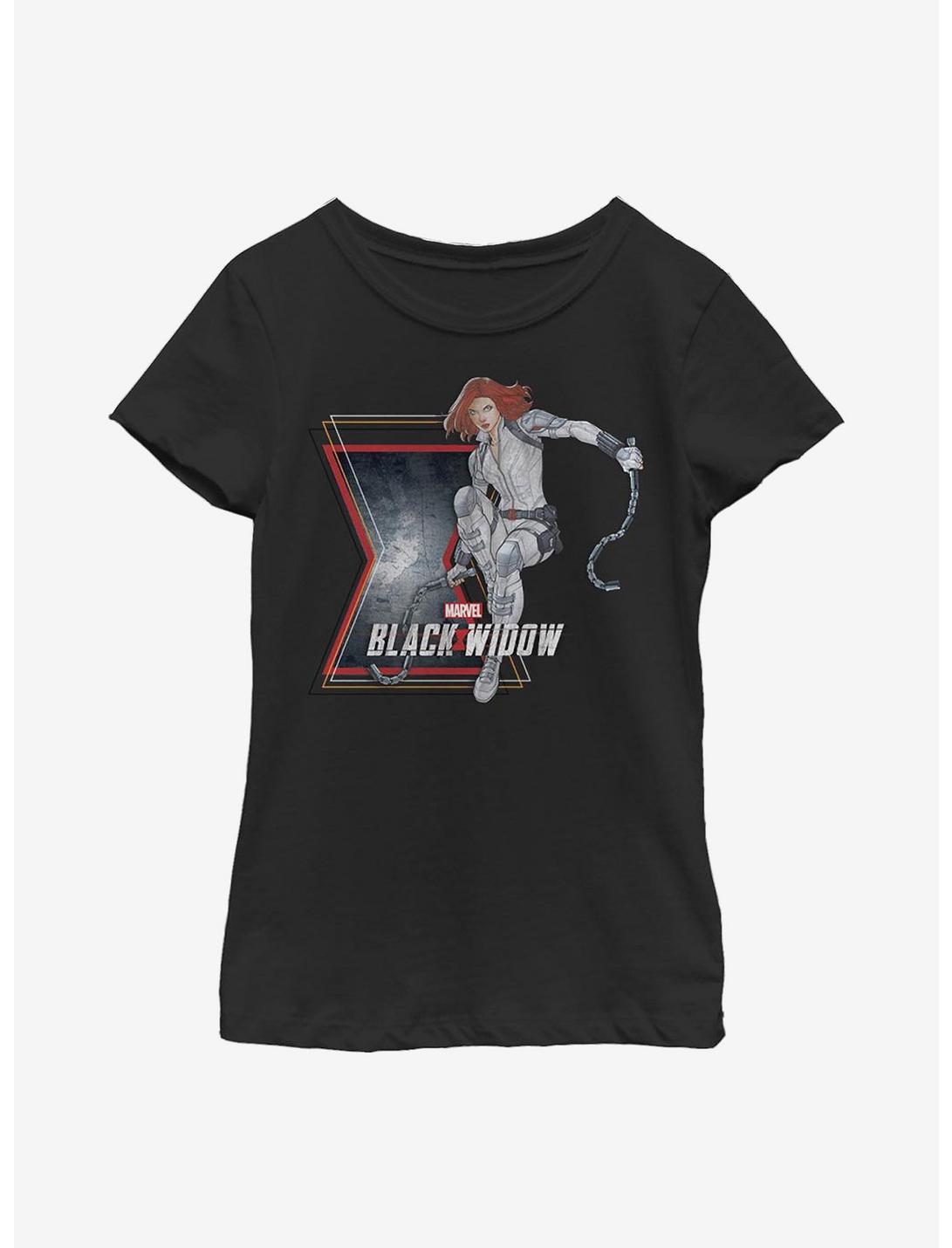 Marvel Black Widow Comic Icon Youth Girls T-Shirt, BLACK, hi-res