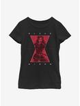 Marvel Black Widow Target Youth Girls T-Shirt, BLACK, hi-res