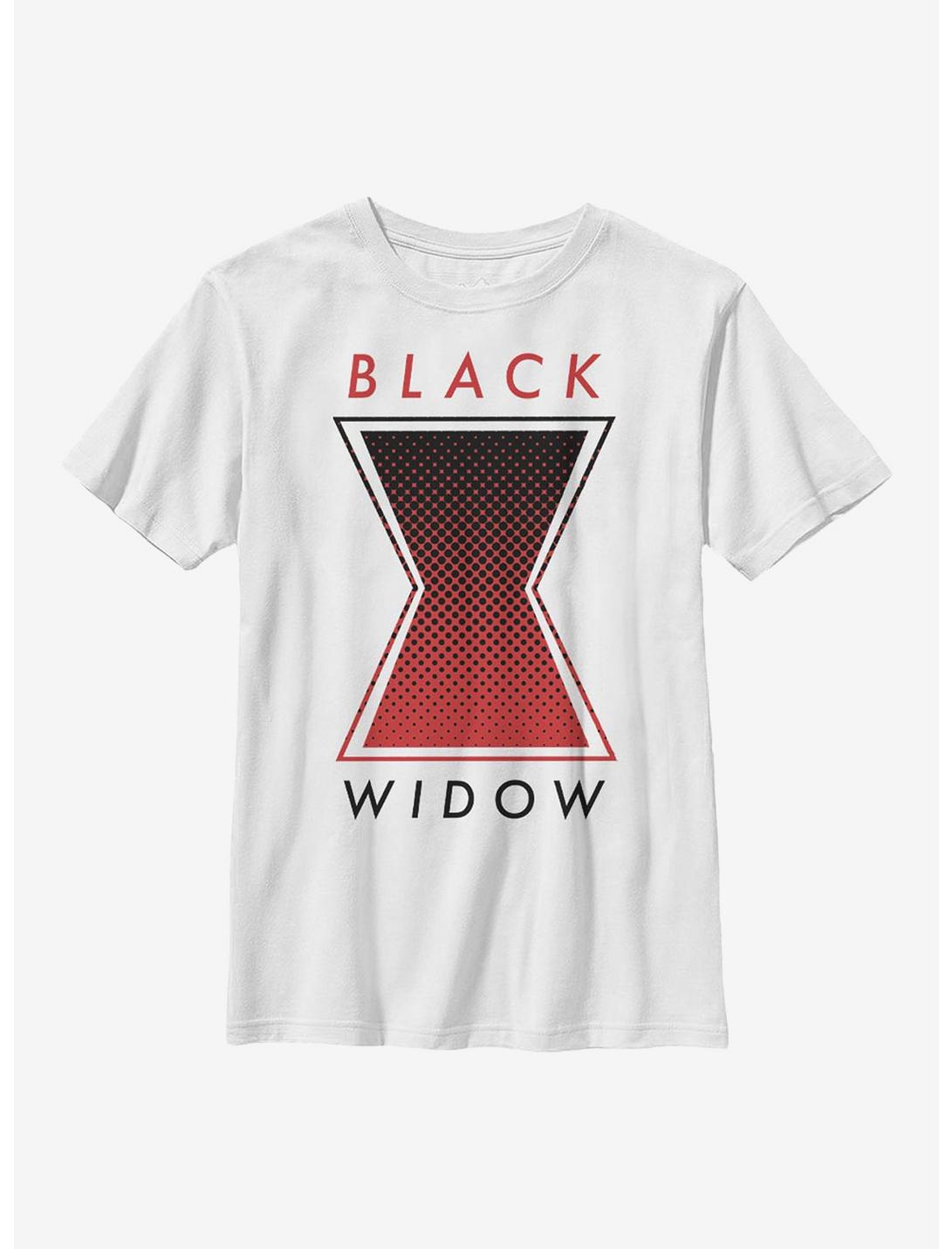 Marvel Black Widow Tonal Symbol Youth T-Shirt, WHITE, hi-res