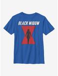 Marvel Black Widow Icon Logo Youth T-Shirt, ROYAL, hi-res
