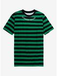 Totally Trash Green & Black Stripe T-Shirt, , hi-res