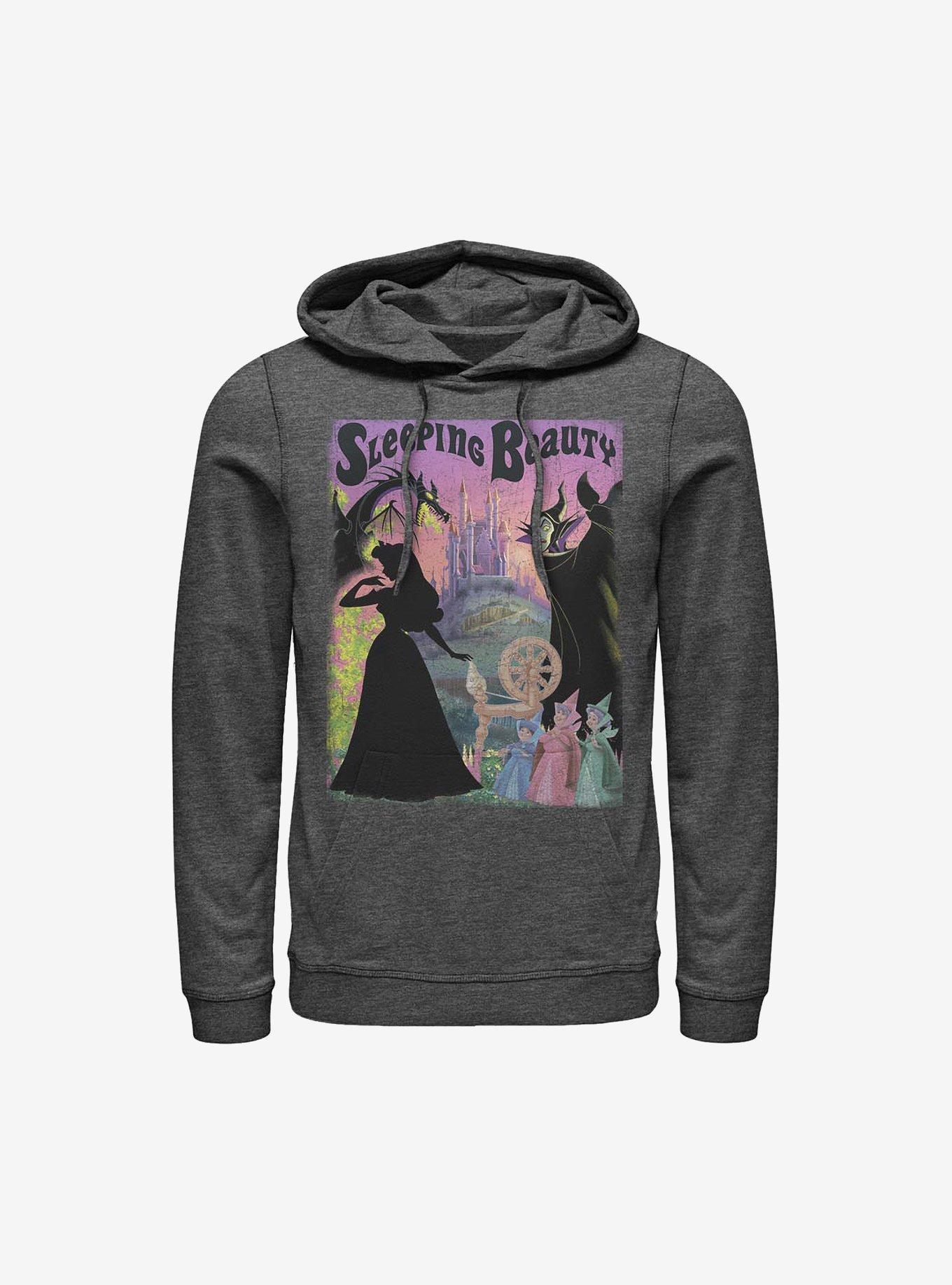 Disney Sleeping Beauty Poster Hoodie, CHAR HTR, hi-res