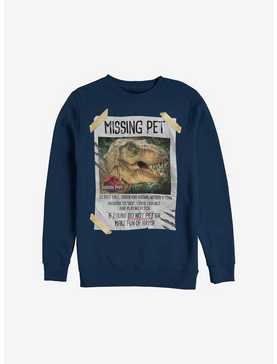 Jurassic Park Missing Pet Crew Sweatshirt, , hi-res