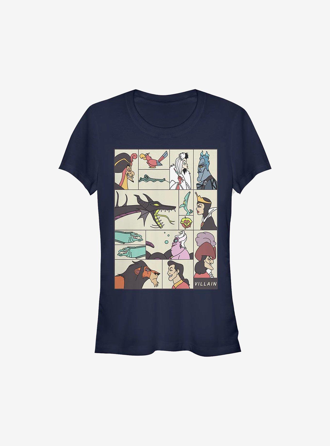 Disney Villains Villainous Girls T-Shirt, NAVY, hi-res