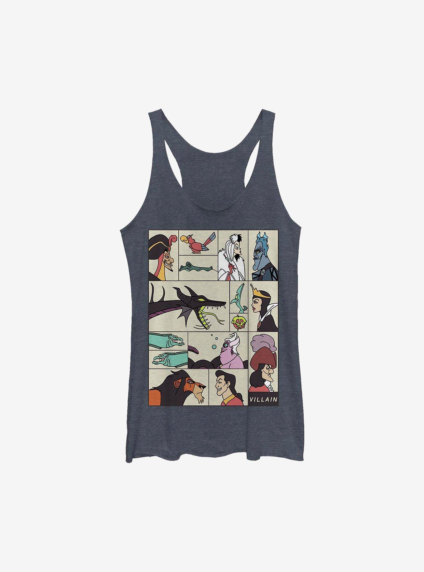 Disney Villains Villainous Girls Tank, NAVY HTR, hi-res