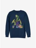 Disney Sleeping Beauty Dragon Form Crew Sweatshirt, NAVY, hi-res