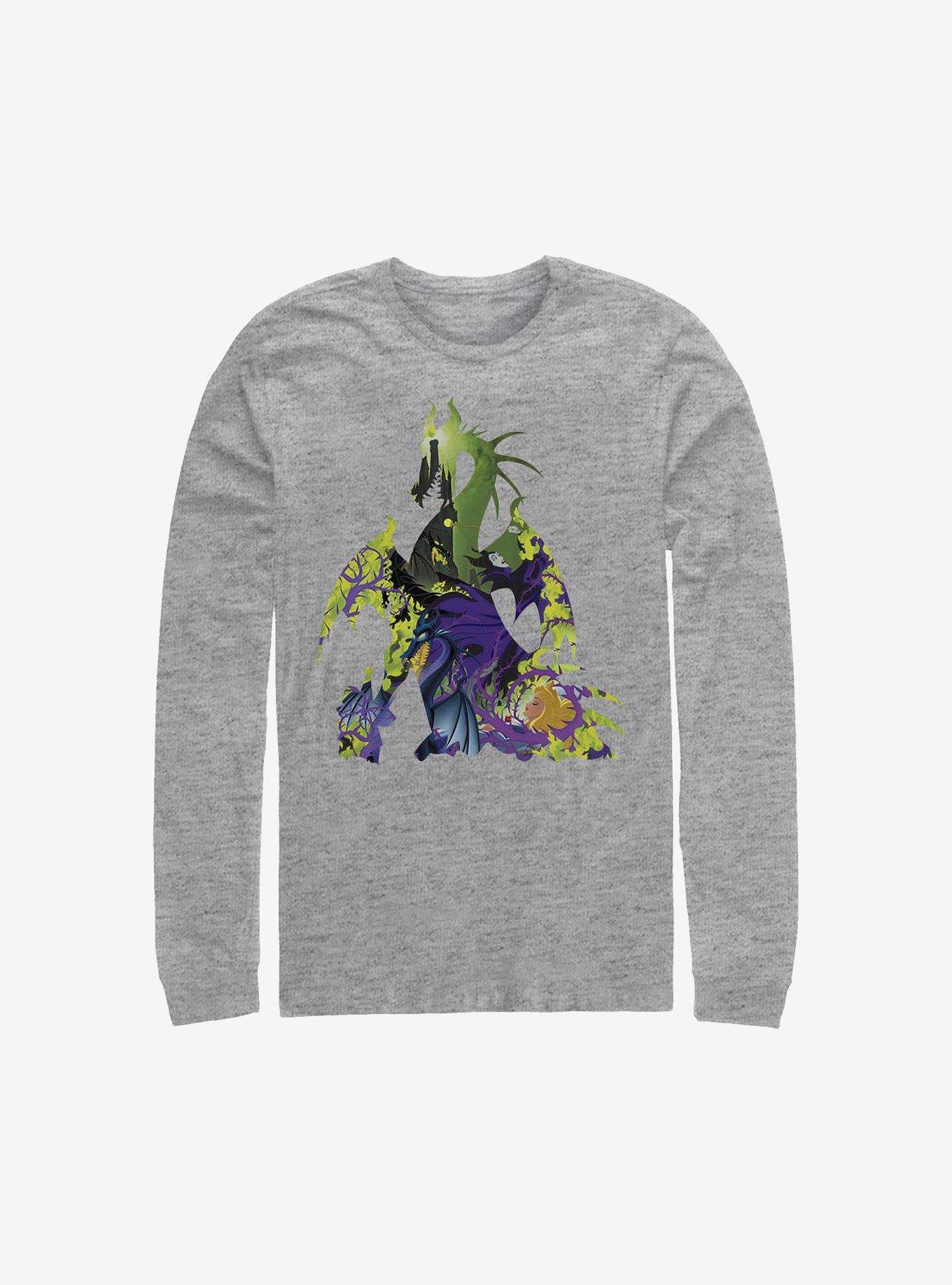 Disney Sleeping Beauty Maleficent Dragon Form Long-Sleeve T-Shirt, ATH HTR, hi-res