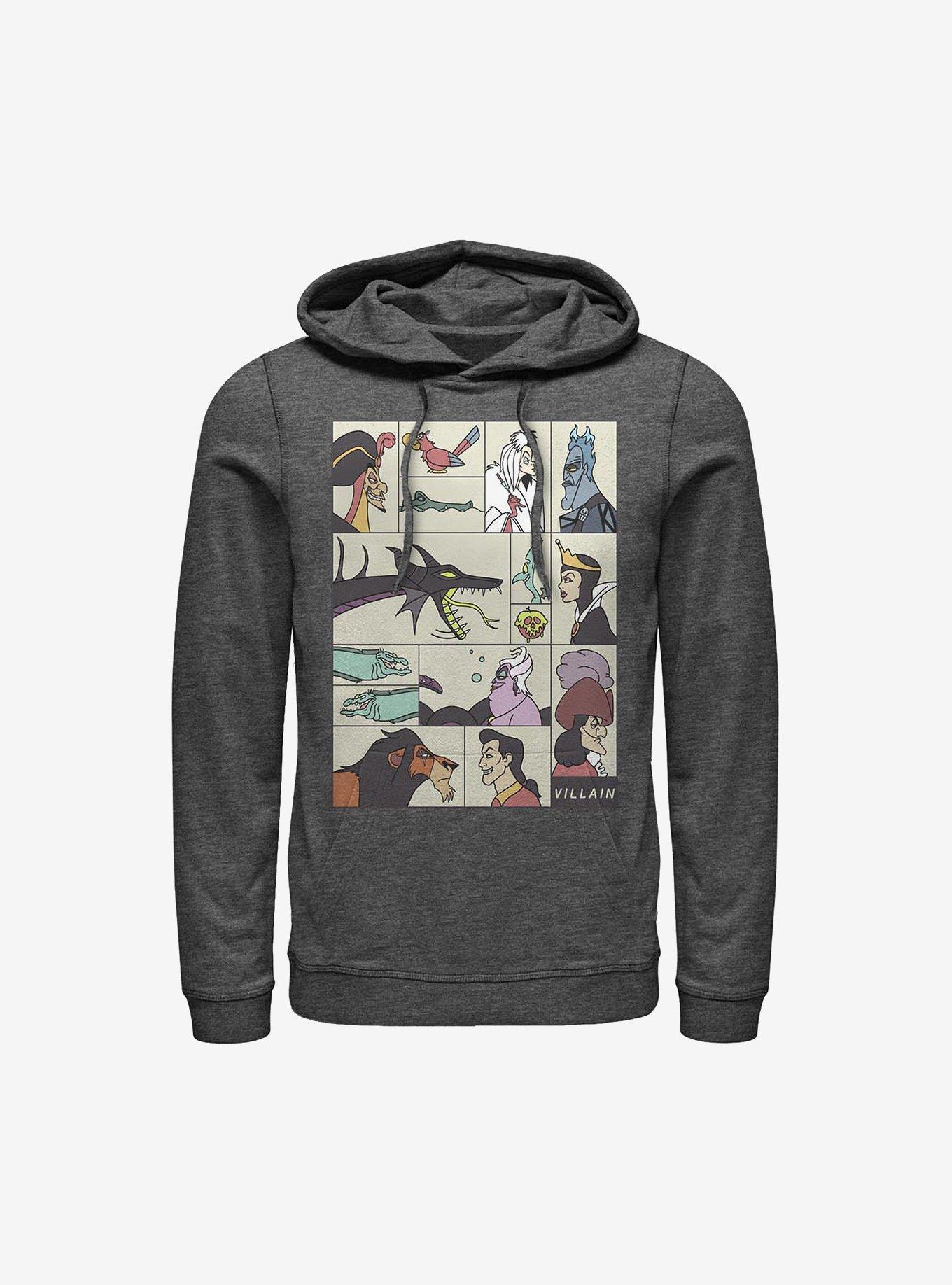 Disney Villains Villainous Hoodie, CHAR HTR, hi-res