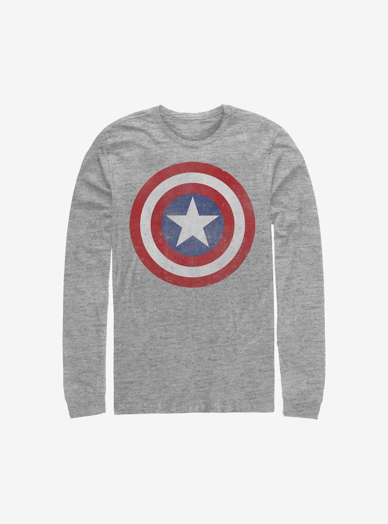 T-shirt Marvel Captain America Homme Taille XL - 100% Polyester, Manches Courtes, Bleu