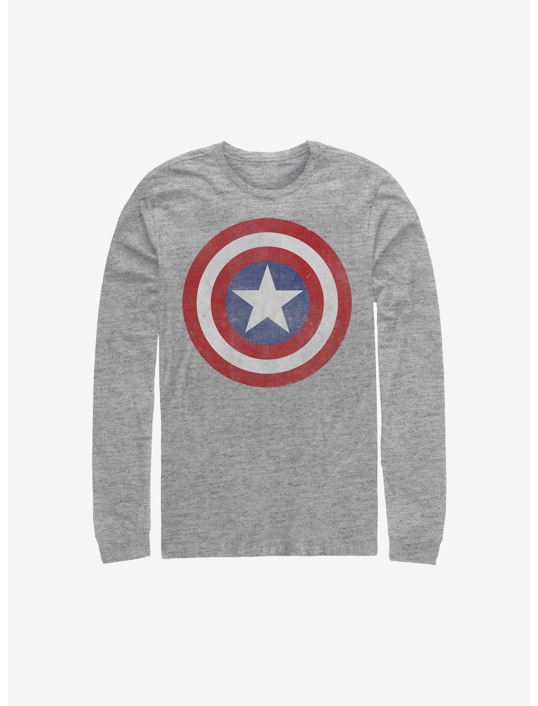 Marvel Captain America Captain Classic Long-Sleeve T-Shirt, ATH HTR, hi-res