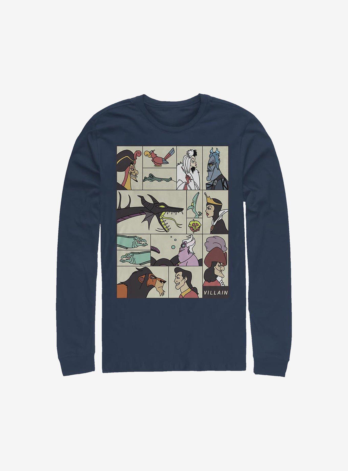 Disney Villains Villainous Long-Sleeve T-Shirt, NAVY, hi-res