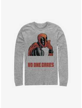 Marvel Deadpool No One Cares Long-Sleeve T-Shirt, , hi-res