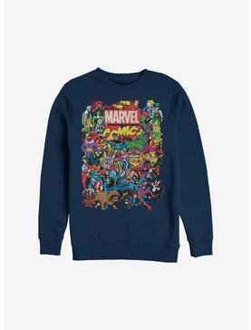 Marvel Comic Entire Cast Crew Sweatshirt, , hi-res