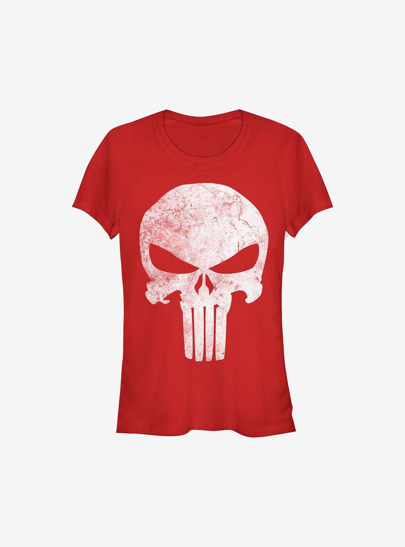 Marvel Punisher Punisher Distresskull Girls T-Shirt, , hi-res