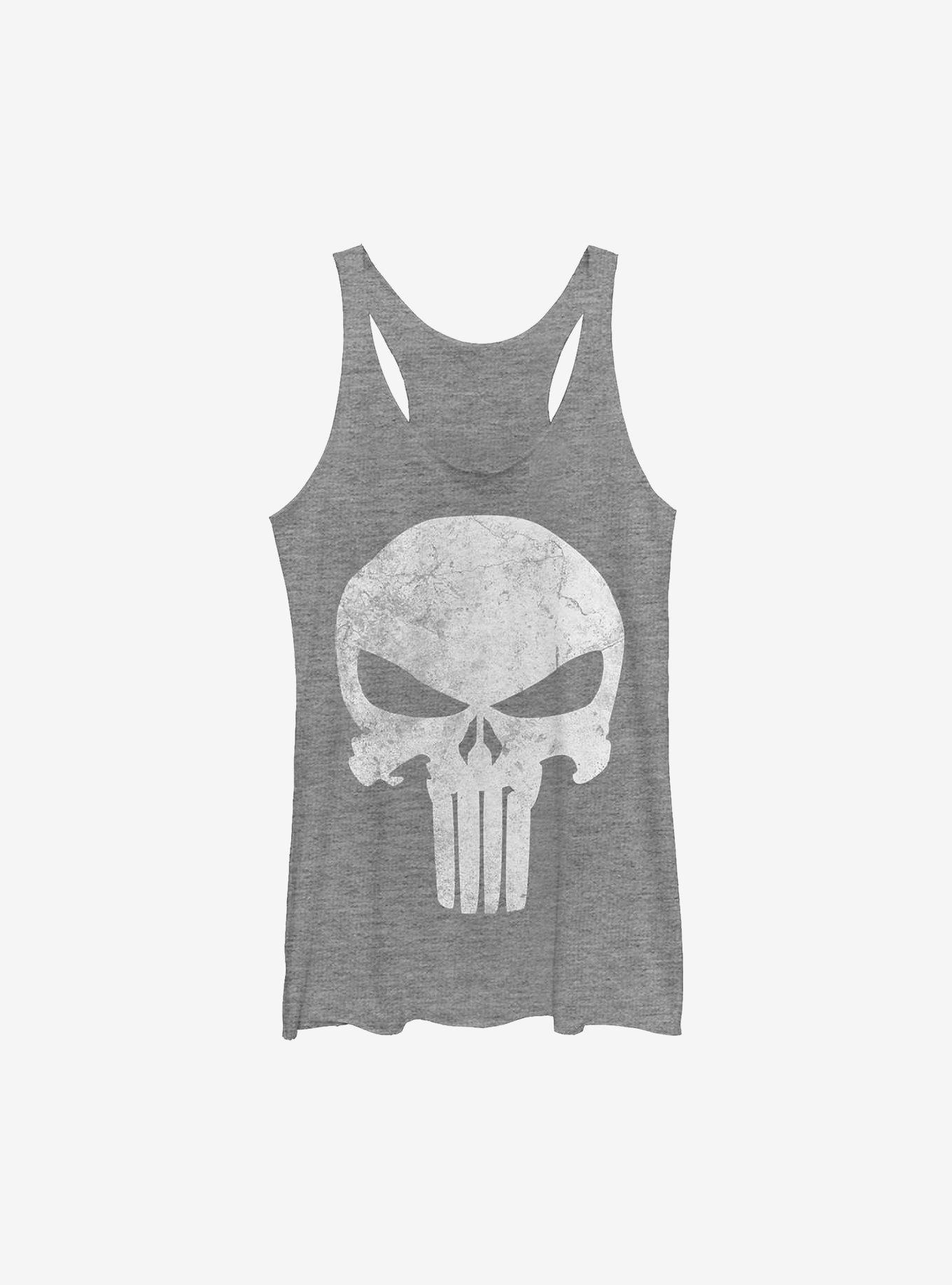 Marvel Punisher Distress Skull Girls Tank