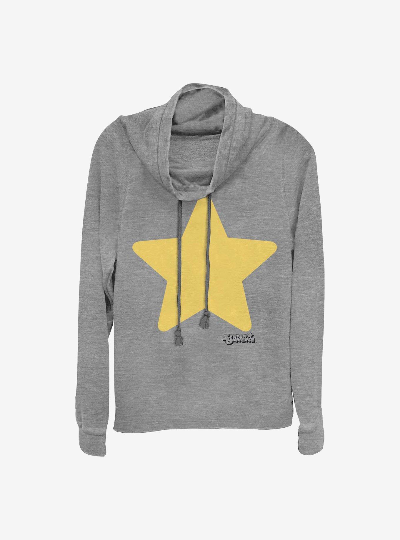 Steven Universe Steven Star Cowlneck Long-Sleeve Girls Top, , hi-res