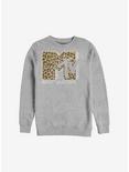 MTV Cheeta Logo Crew Sweatshirt, ATH HTR, hi-res