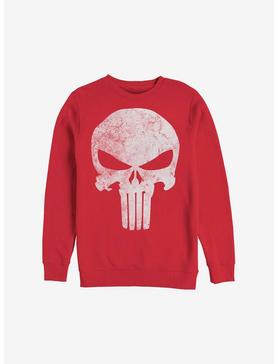 Plus Size Marvel Punisher Punisher Distresskull Crew Sweatshirt, , hi-res