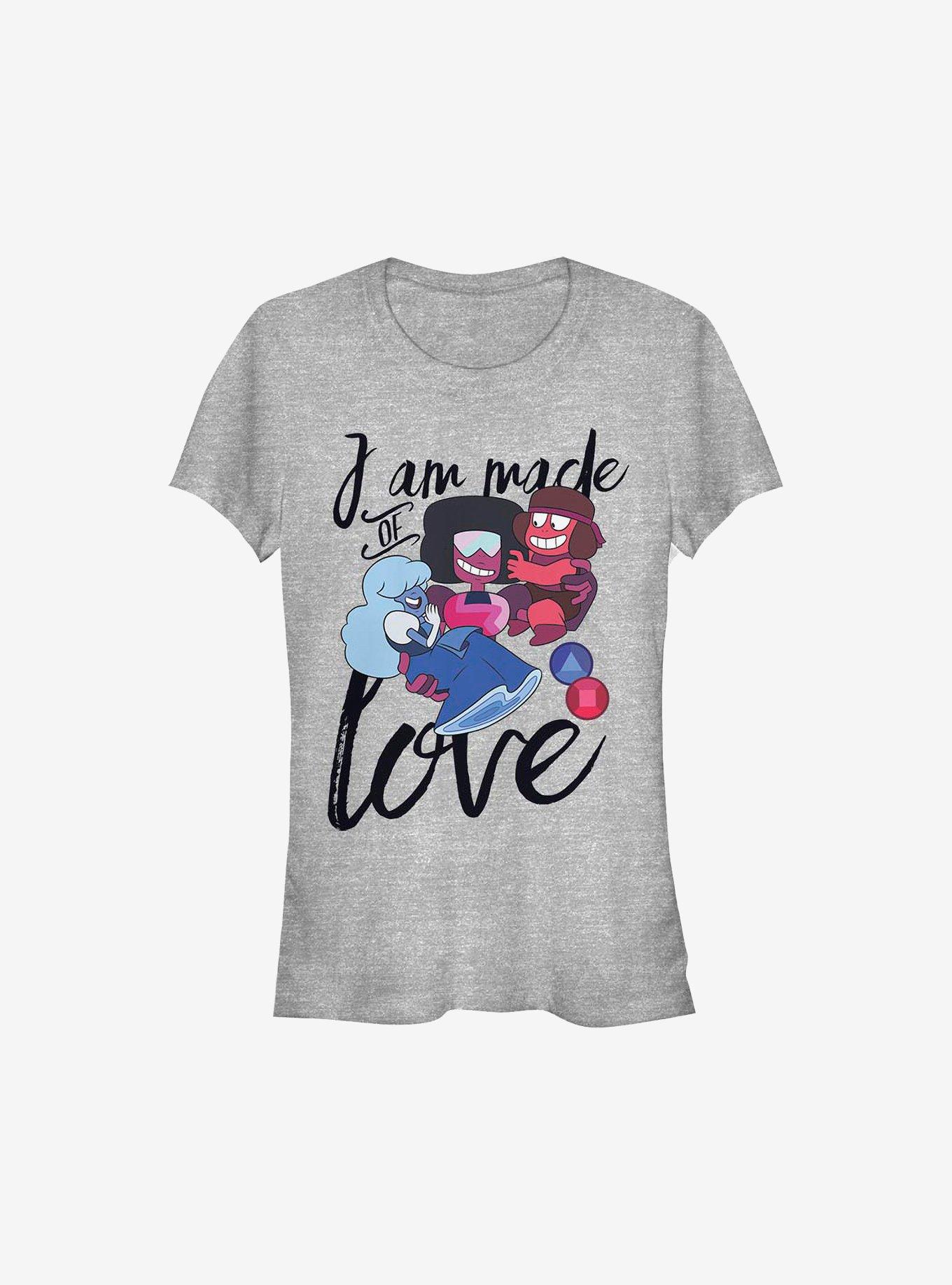 Steven Universe I Am Made Of Love Girls T-Shirt, ATH HTR, hi-res