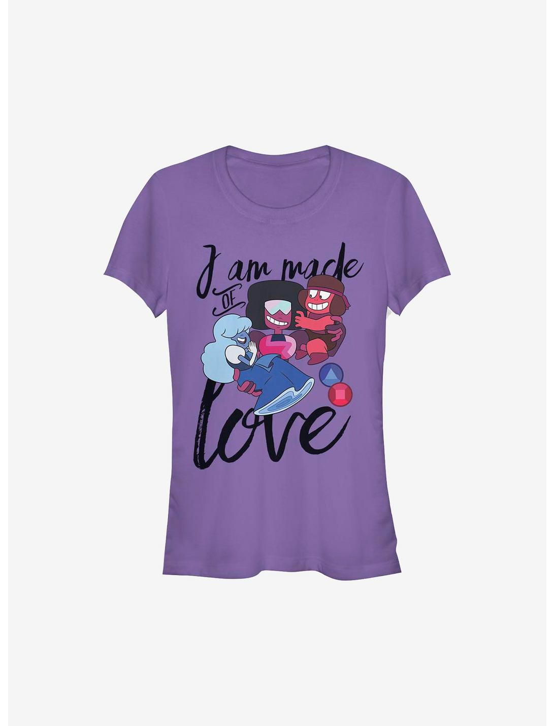 Steven Universe I Am Made Of Love Girls T-Shirt, PURPLE, hi-res