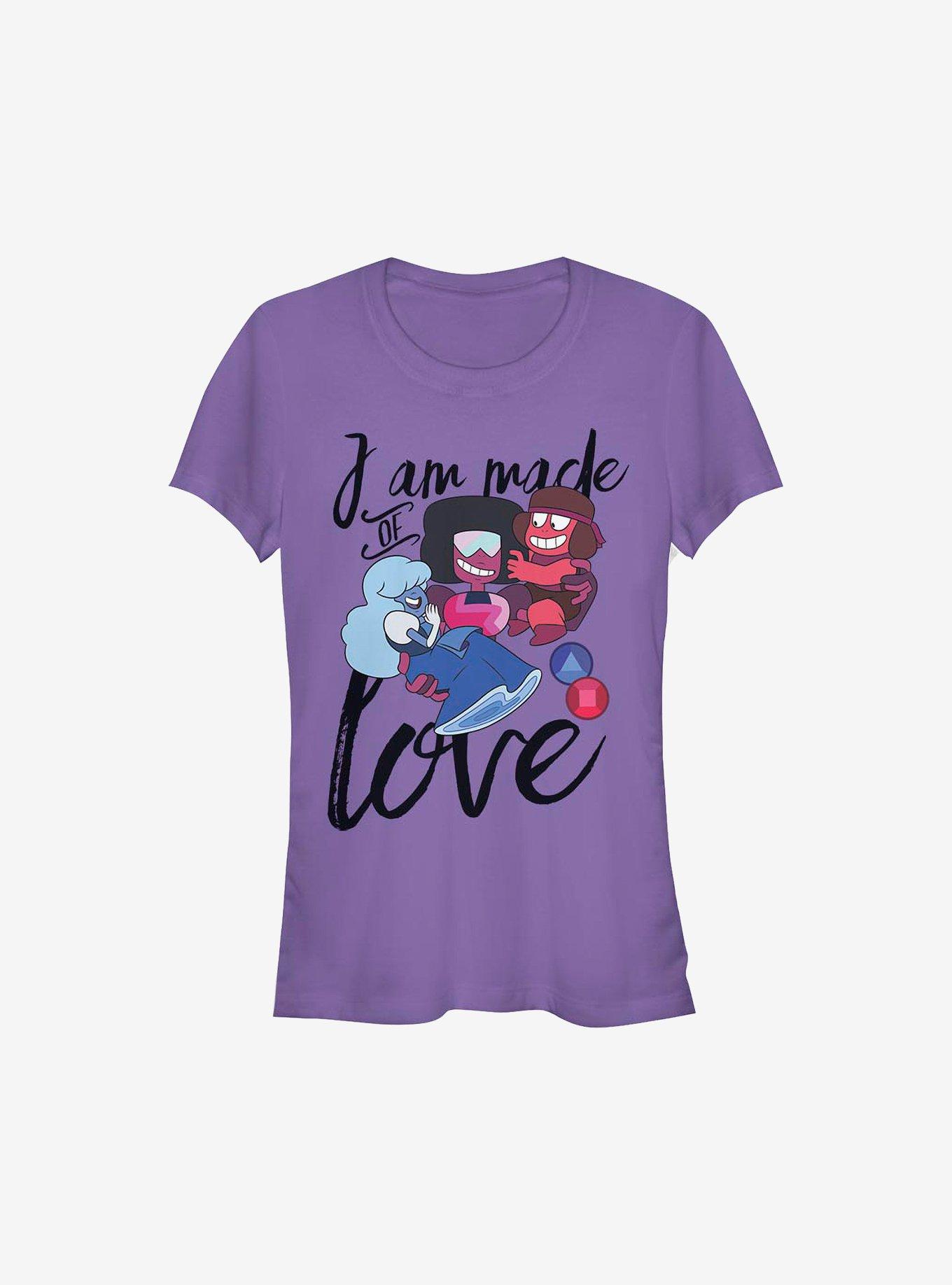 Steven Universe I Am Made Of Love Girls T-Shirt, PURPLE, hi-res