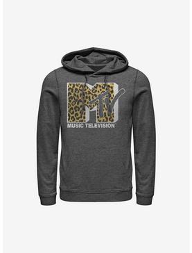 MTV Cheeta Logo Hoodie, CHAR HTR, hi-res