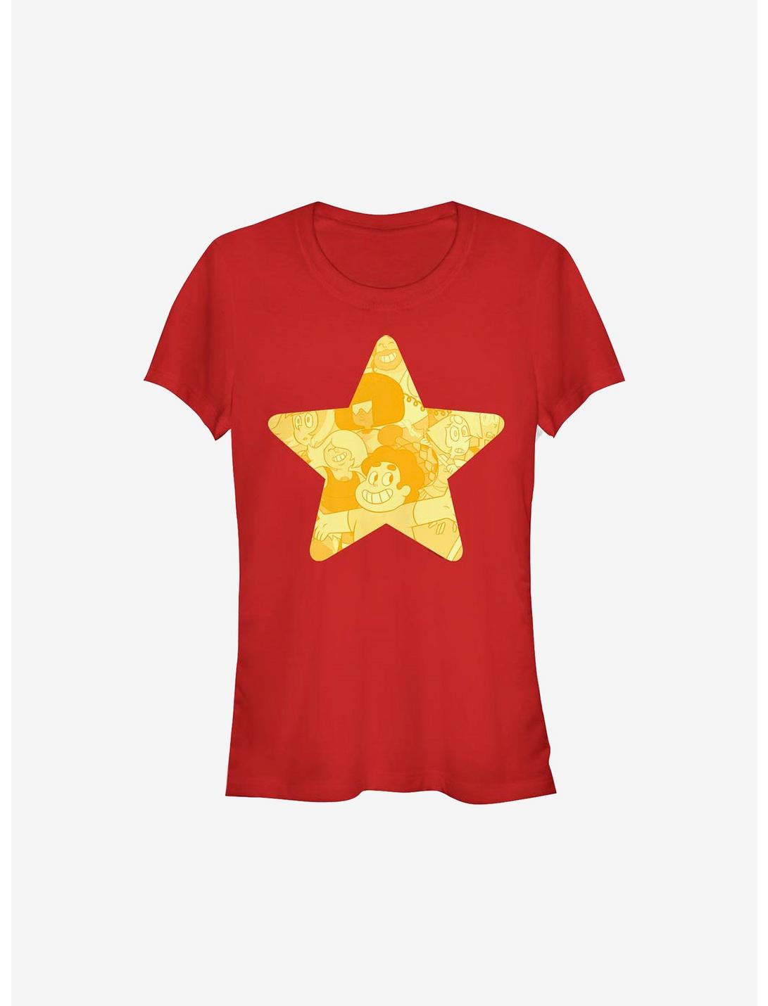 Steven Universe Steven Star Girls T-Shirt, RED, hi-res