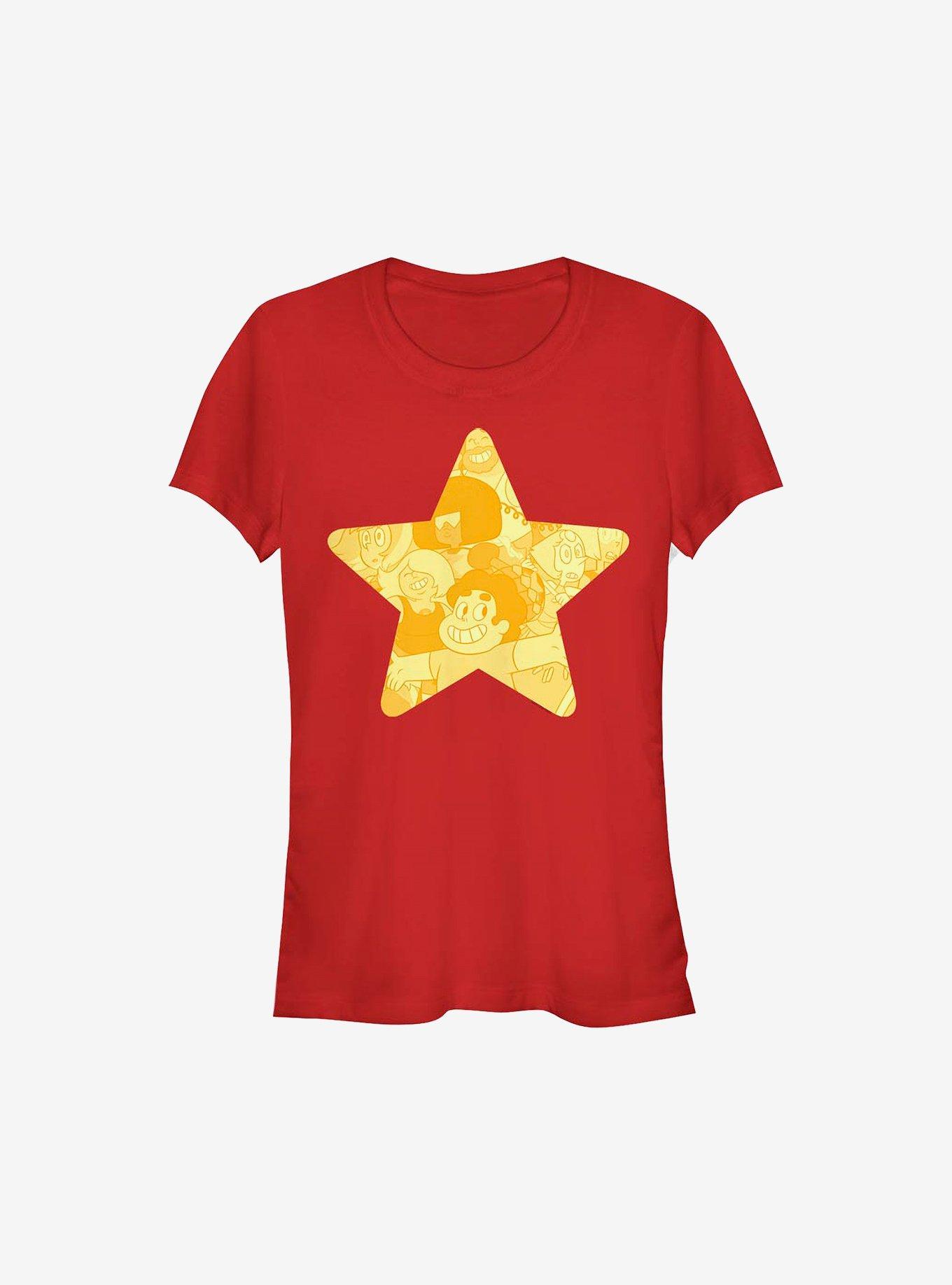 Steven Universe Steven Star Girls T-Shirt, RED, hi-res