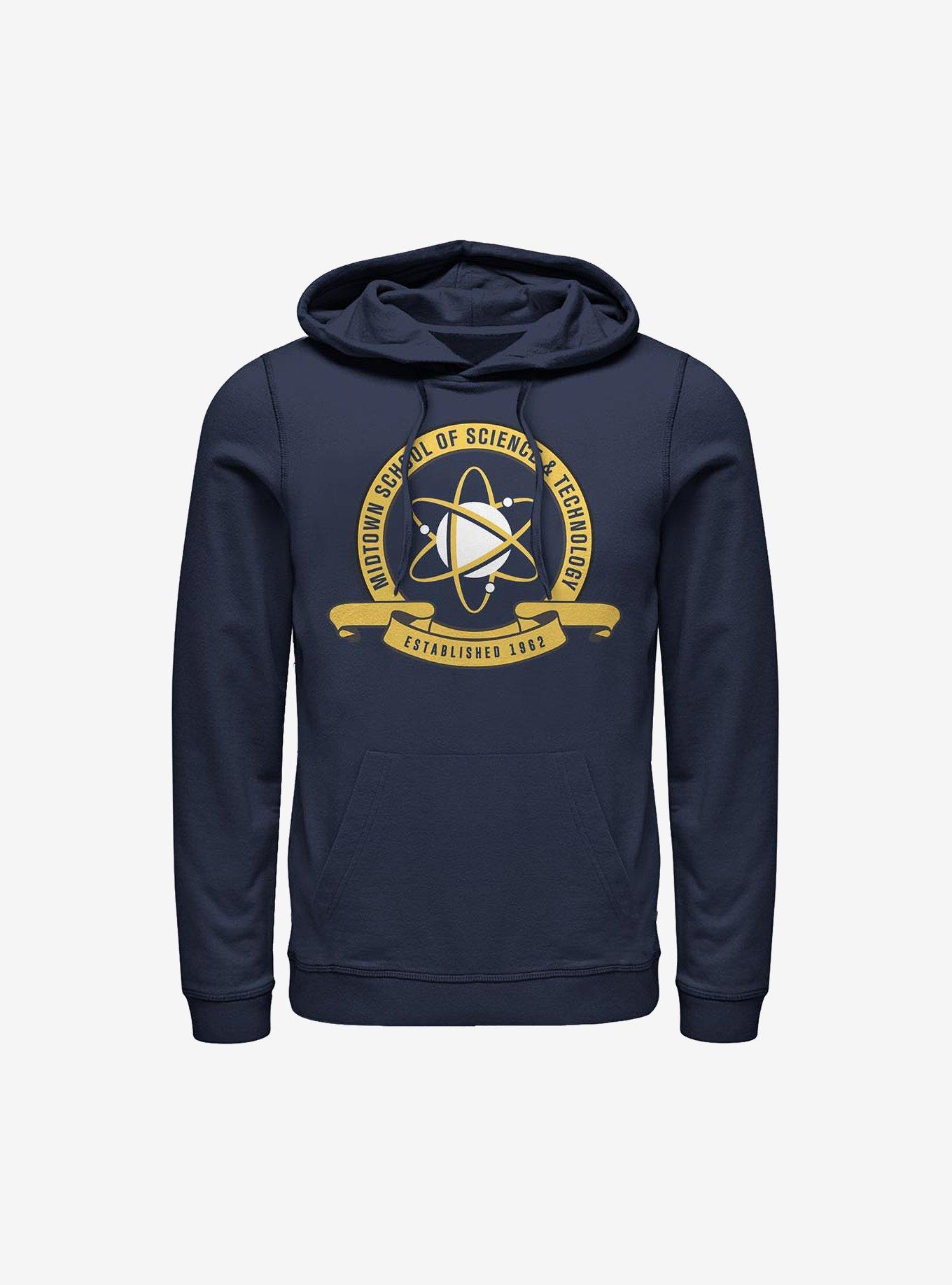 Marvel Spider-Man Far From Home Midtown School Emblem Hoodie, NAVY, hi-res