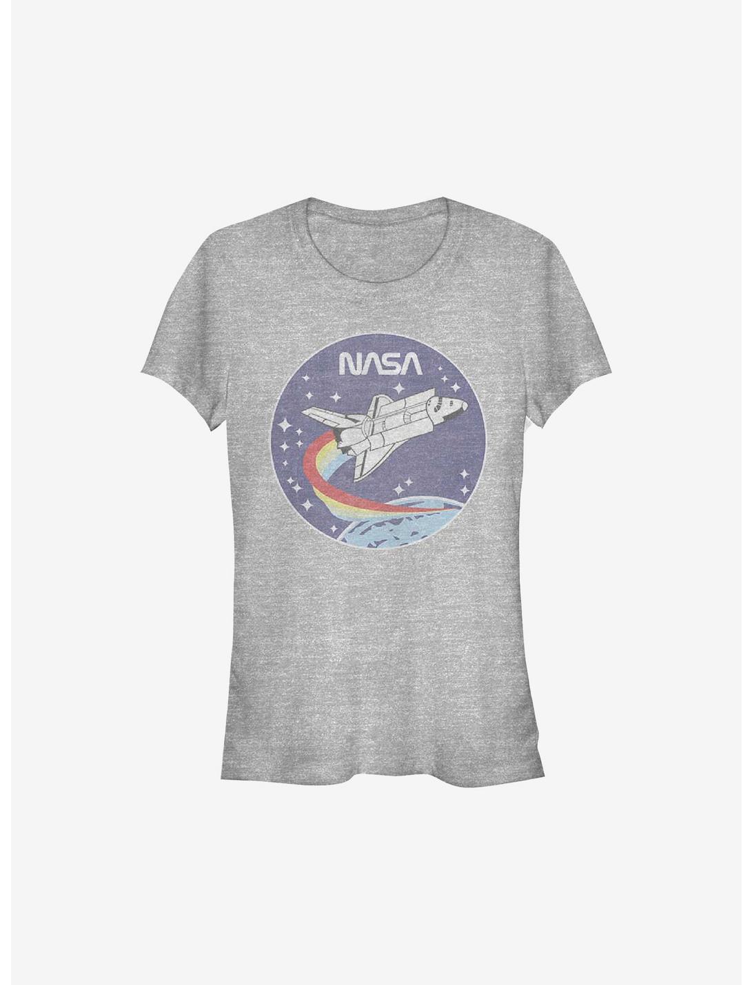 NASA Patch Girls T-Shirt, ATH HTR, hi-res