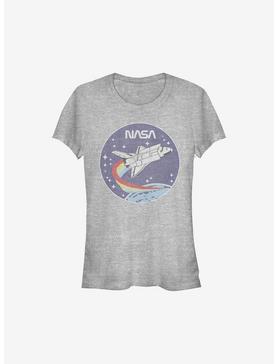 NASA Patch Girls T-Shirt, ATH HTR, hi-res
