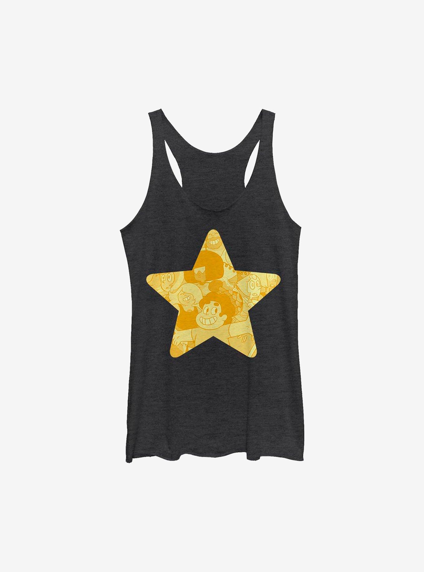 Steven Universe Steven Star Girls Tank, BLK HTR, hi-res