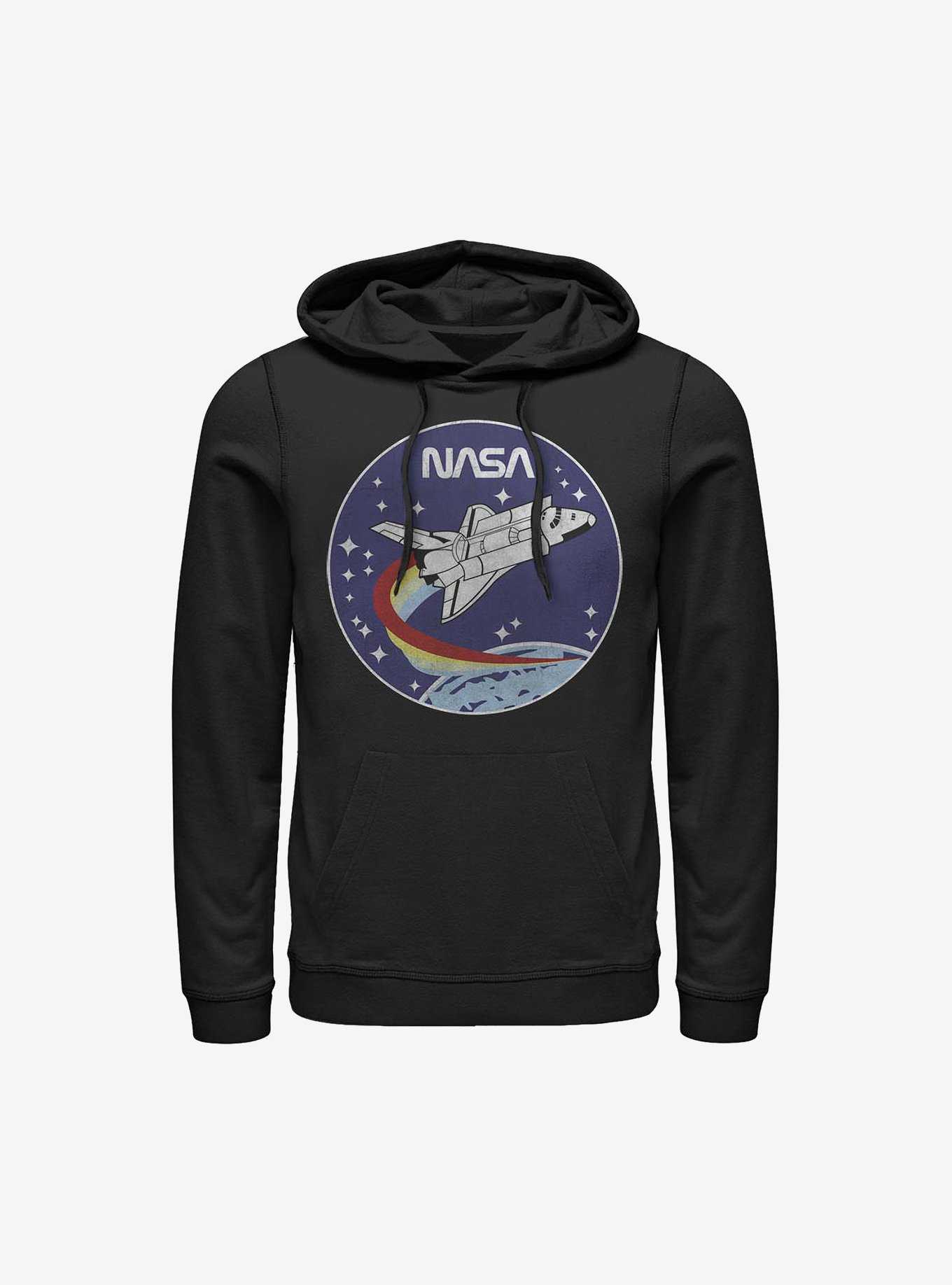 NASA Patch Hoodie BLACK Hot Topic