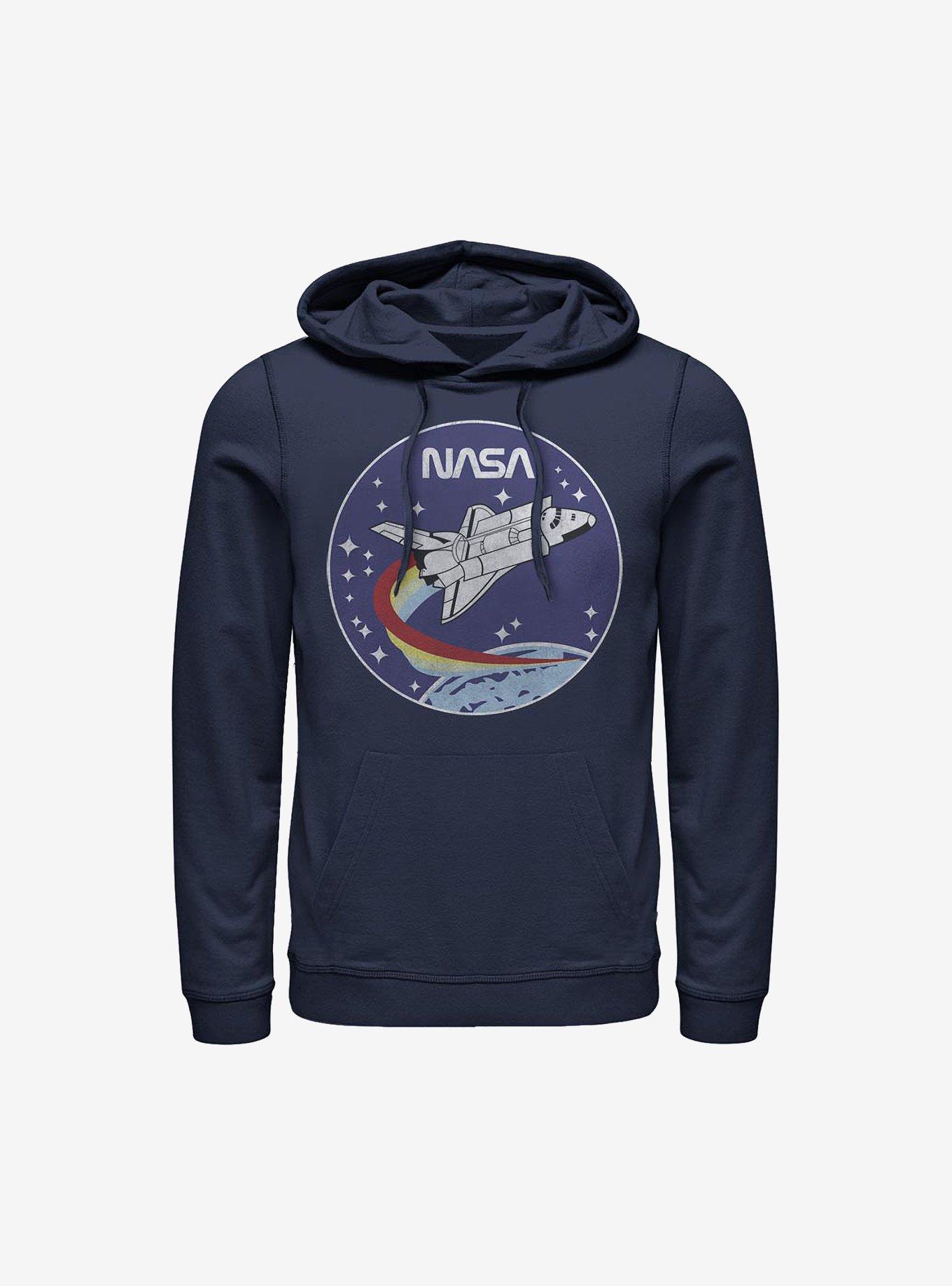 NASA Patch Hoodie, NAVY, hi-res