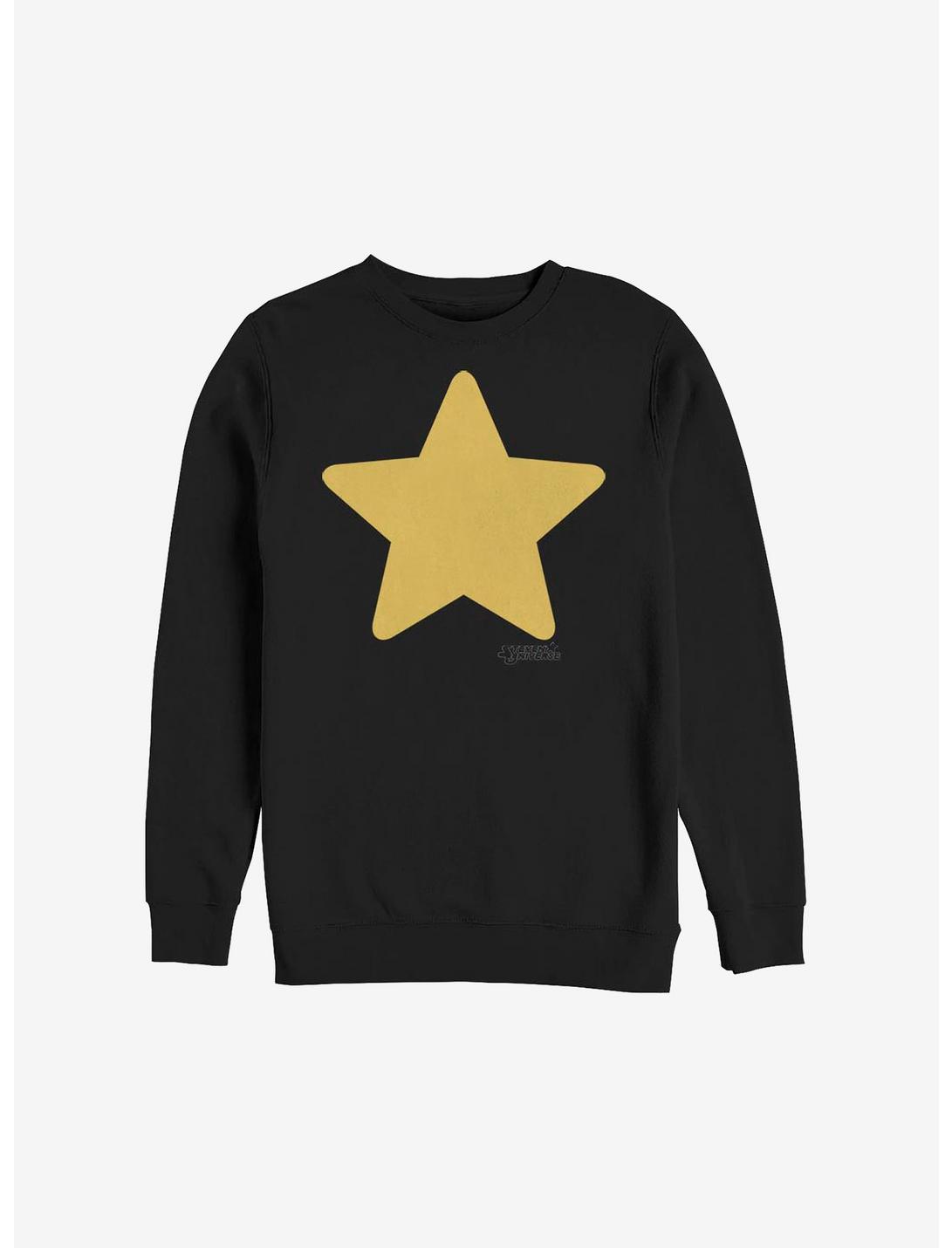 Steven Universe Steven Star Crew Sweatshirt, BLACK, hi-res