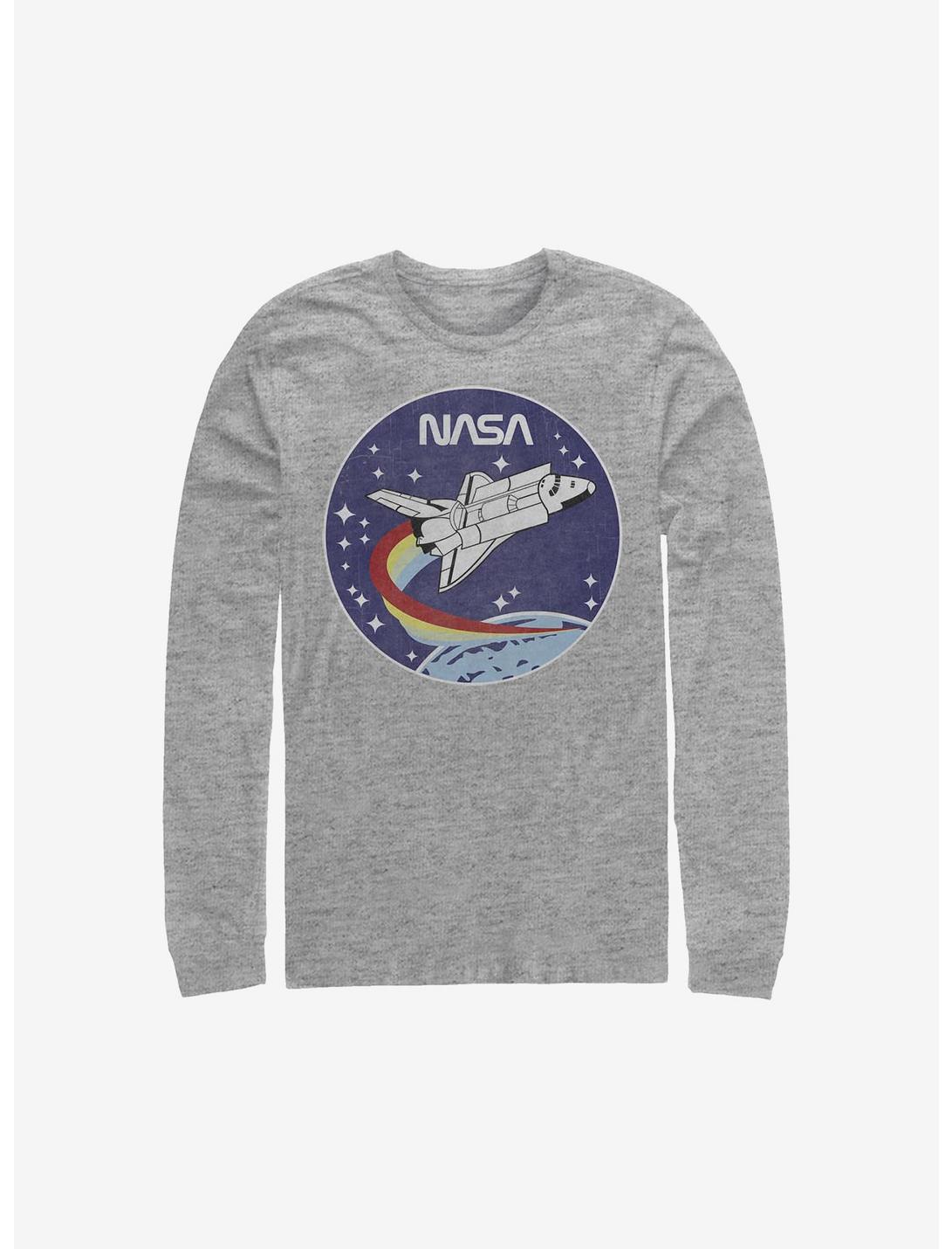NASA Patch Long-Sleeve T-Shirt, ATH HTR, hi-res