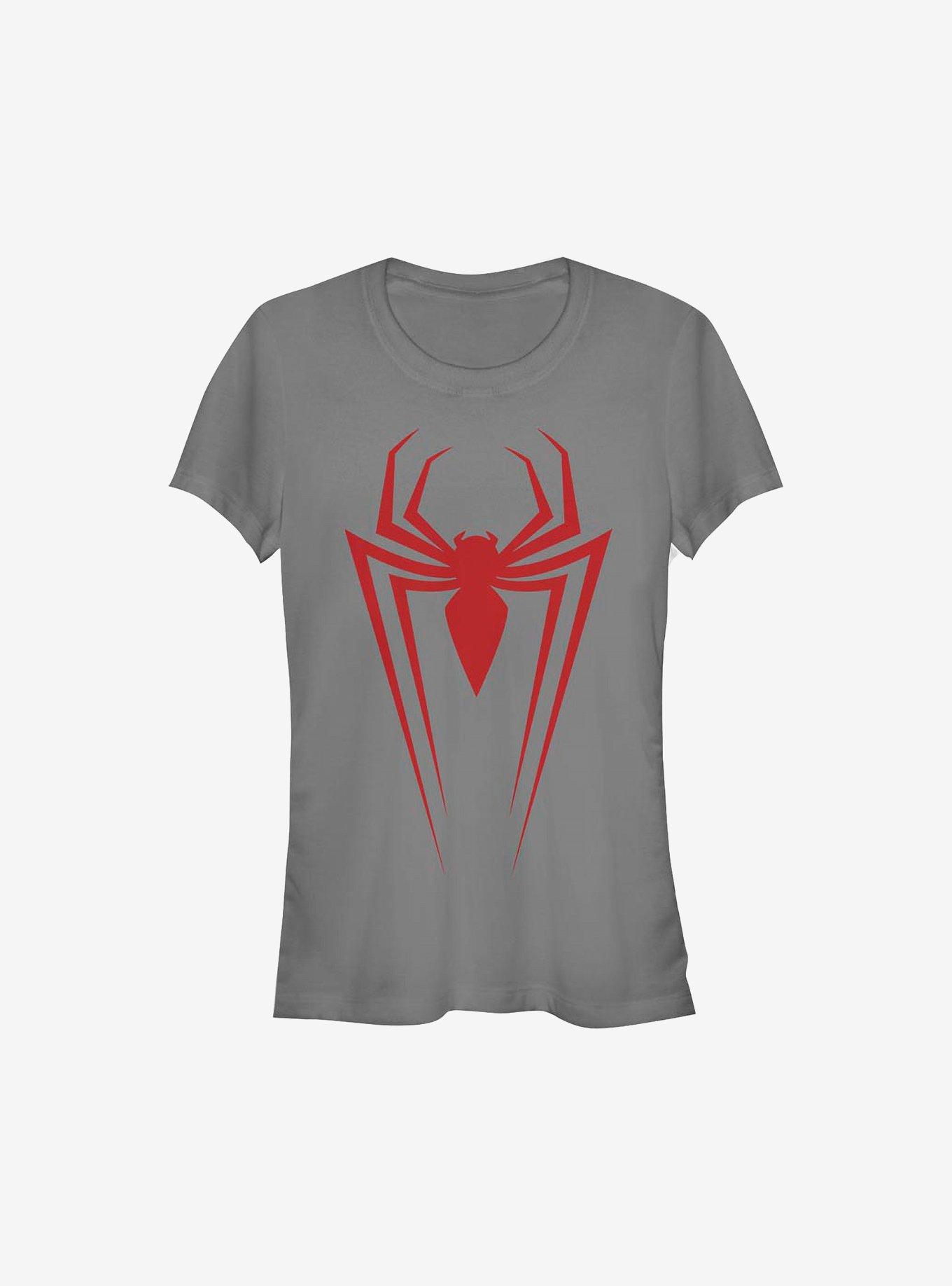 Marvel Spider-Man Long Spider Girls T-Shirt, CHARCOAL, hi-res