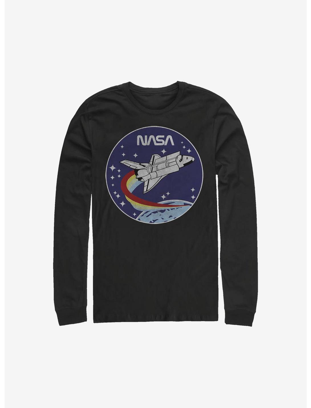 NASA Patch Long-Sleeve T-Shirt, BLACK, hi-res
