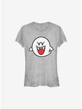 Nintendo Straight Up Boo Girls T-Shirt, ATH HTR, hi-res