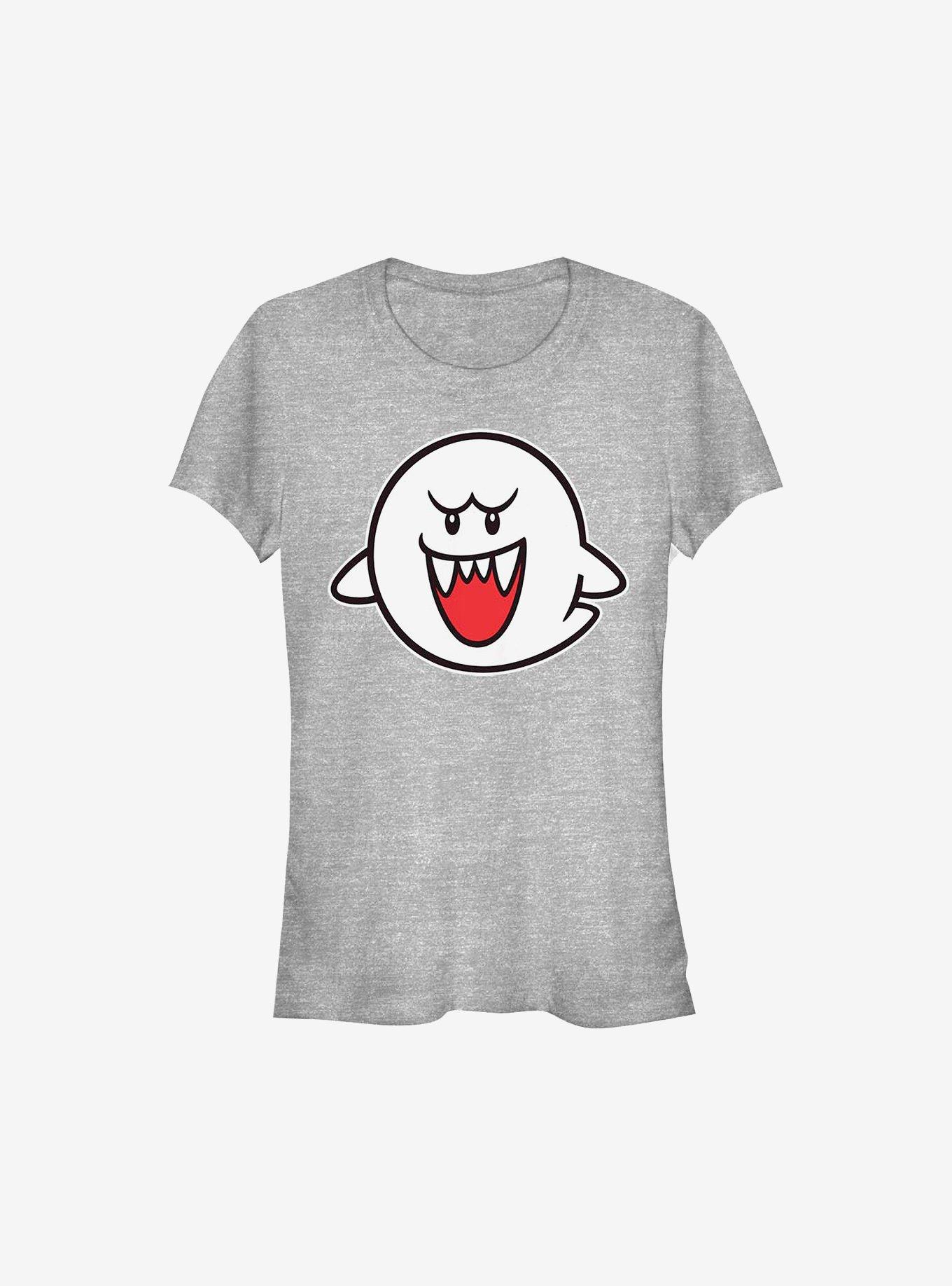 Nintendo Straight Up Boo Girls T-Shirt, ATH HTR, hi-res