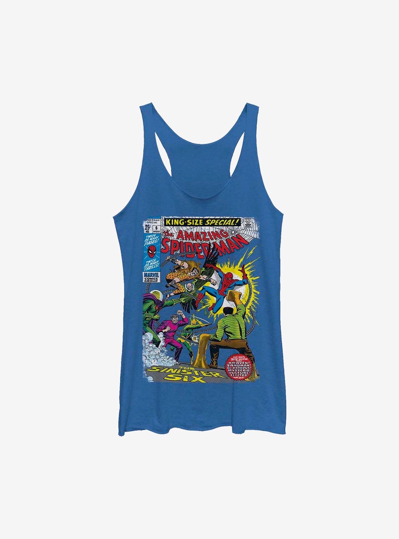 Marvel Spider-Man Comic Girls Tank, ROY HTR, hi-res