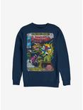 Marvel Spider-Man Comic Crew Sweatshirt, NAVY, hi-res