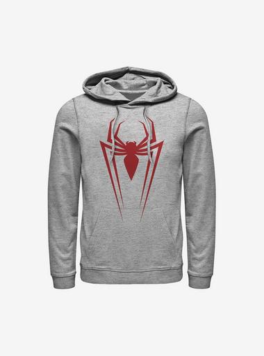 Marvel Spider-Man Long Spider Hoodie GREY Hot Topic - Main Image