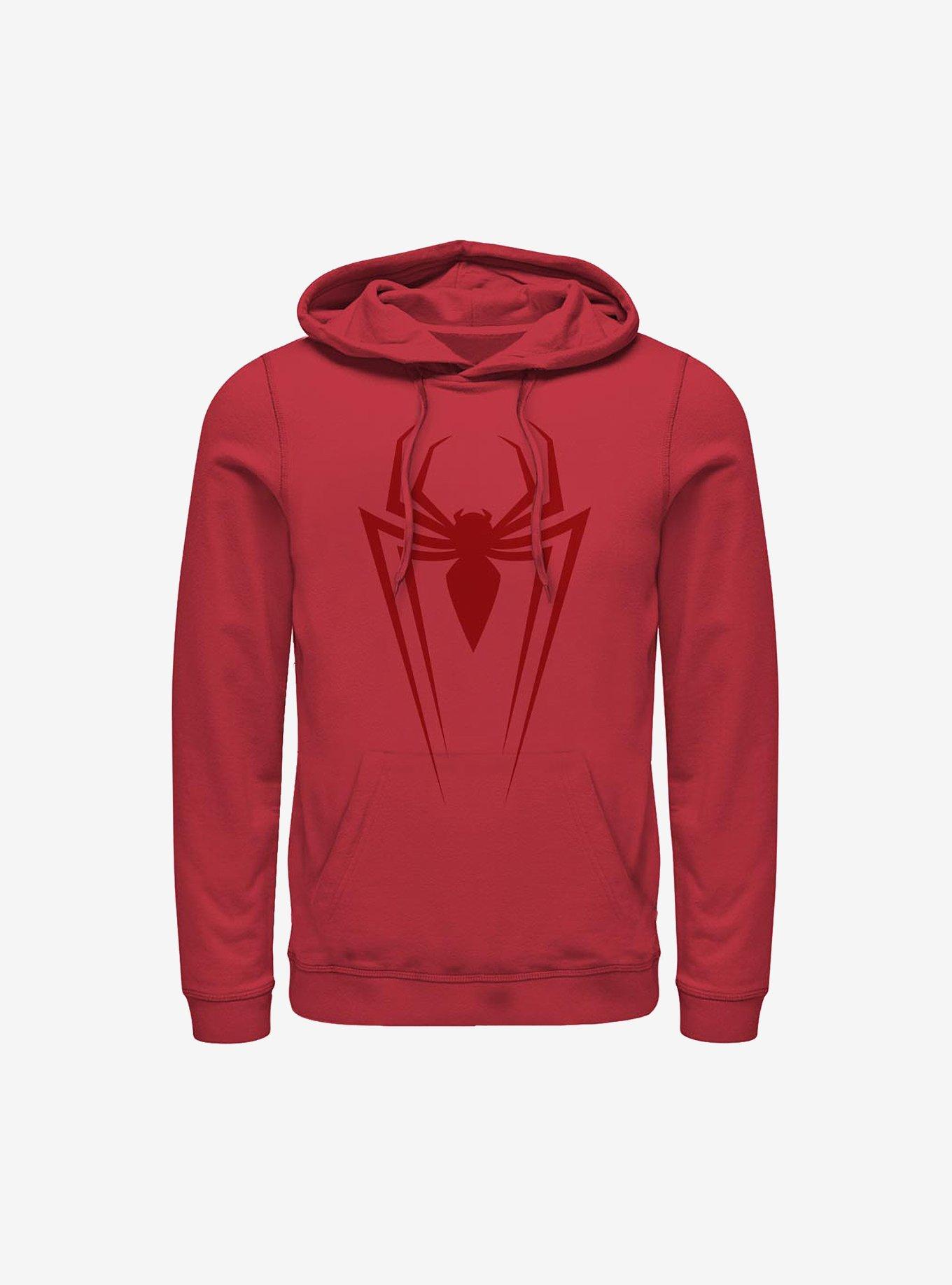 Marvel Spider-Man Long Spider Hoodie, RED, hi-res