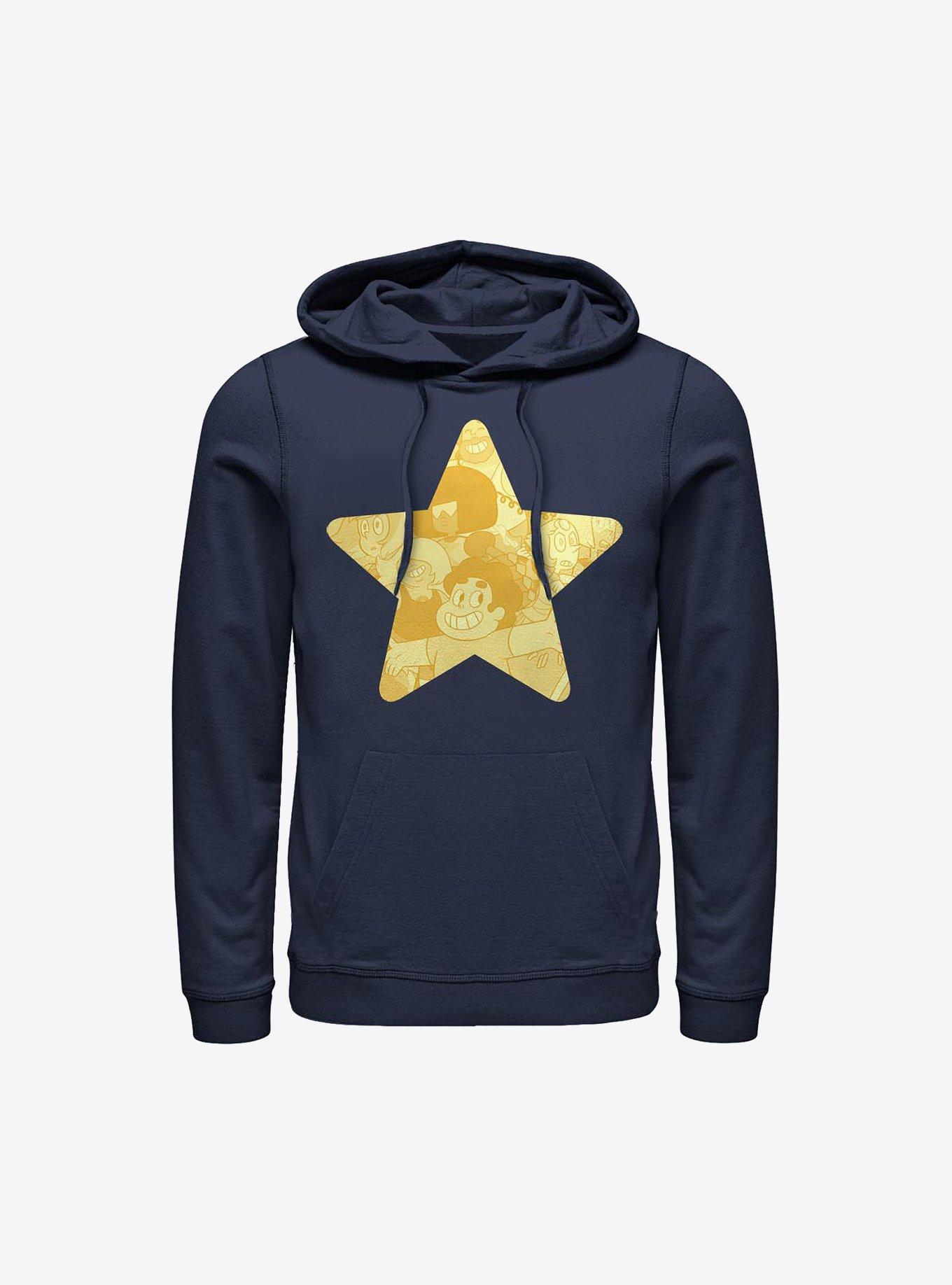 Steven Universe Steven Star Hoodie, NAVY, hi-res