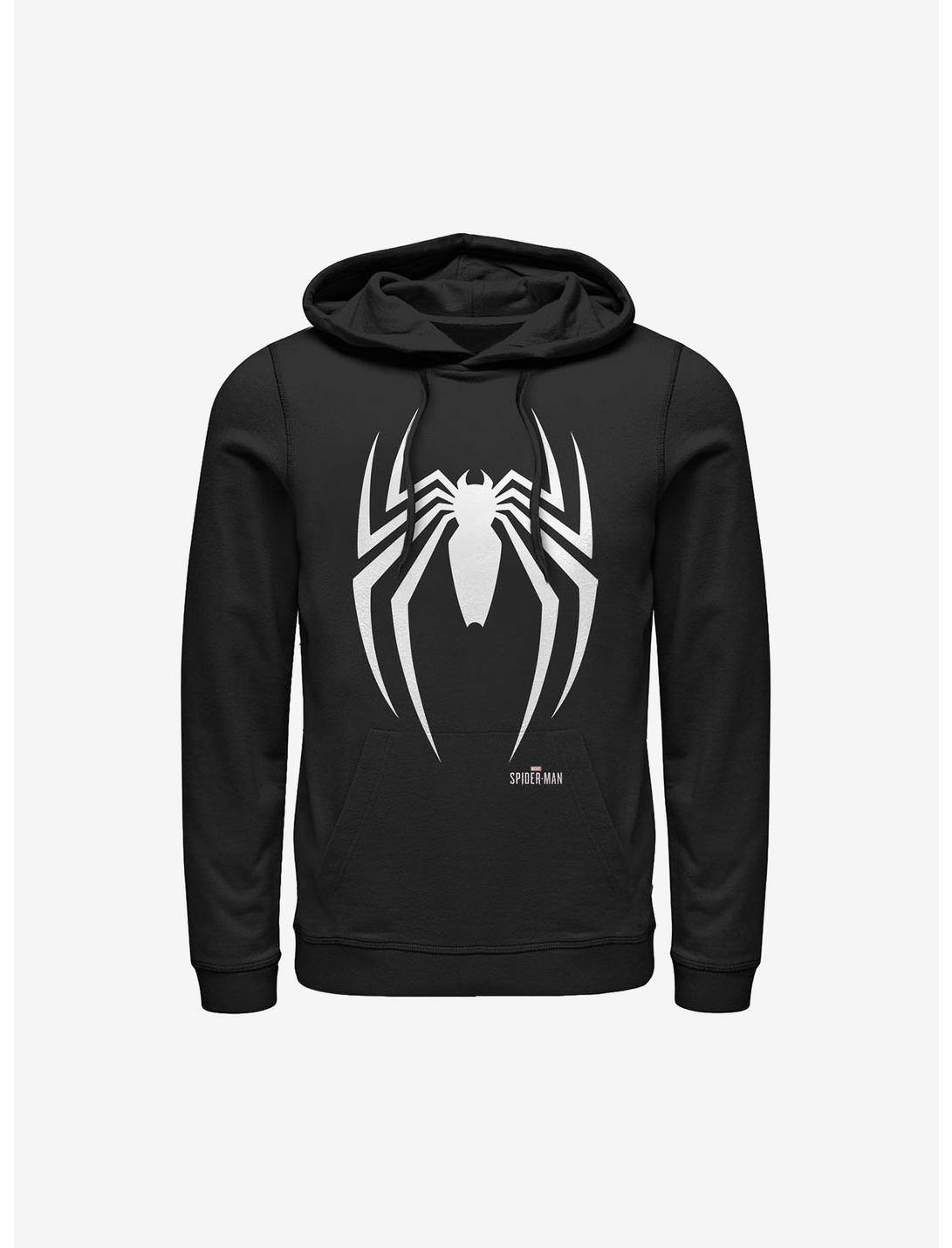 Web Head Size S,M,L,XL,XXL Black Mens Spiderman Hoodie Marvel 