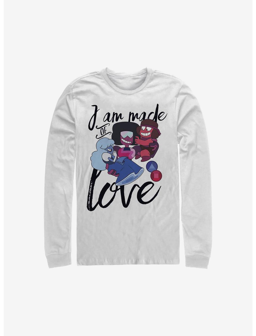 Steven Universe I Am Made Of Love Long-Sleeve T-Shirt, WHITE, hi-res