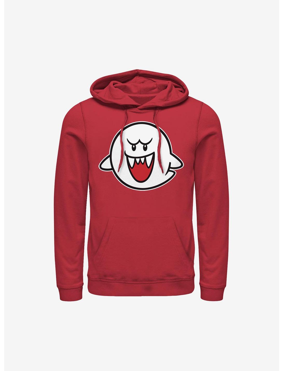 Nintendo Straight Up Boo Hoodie, RED, hi-res